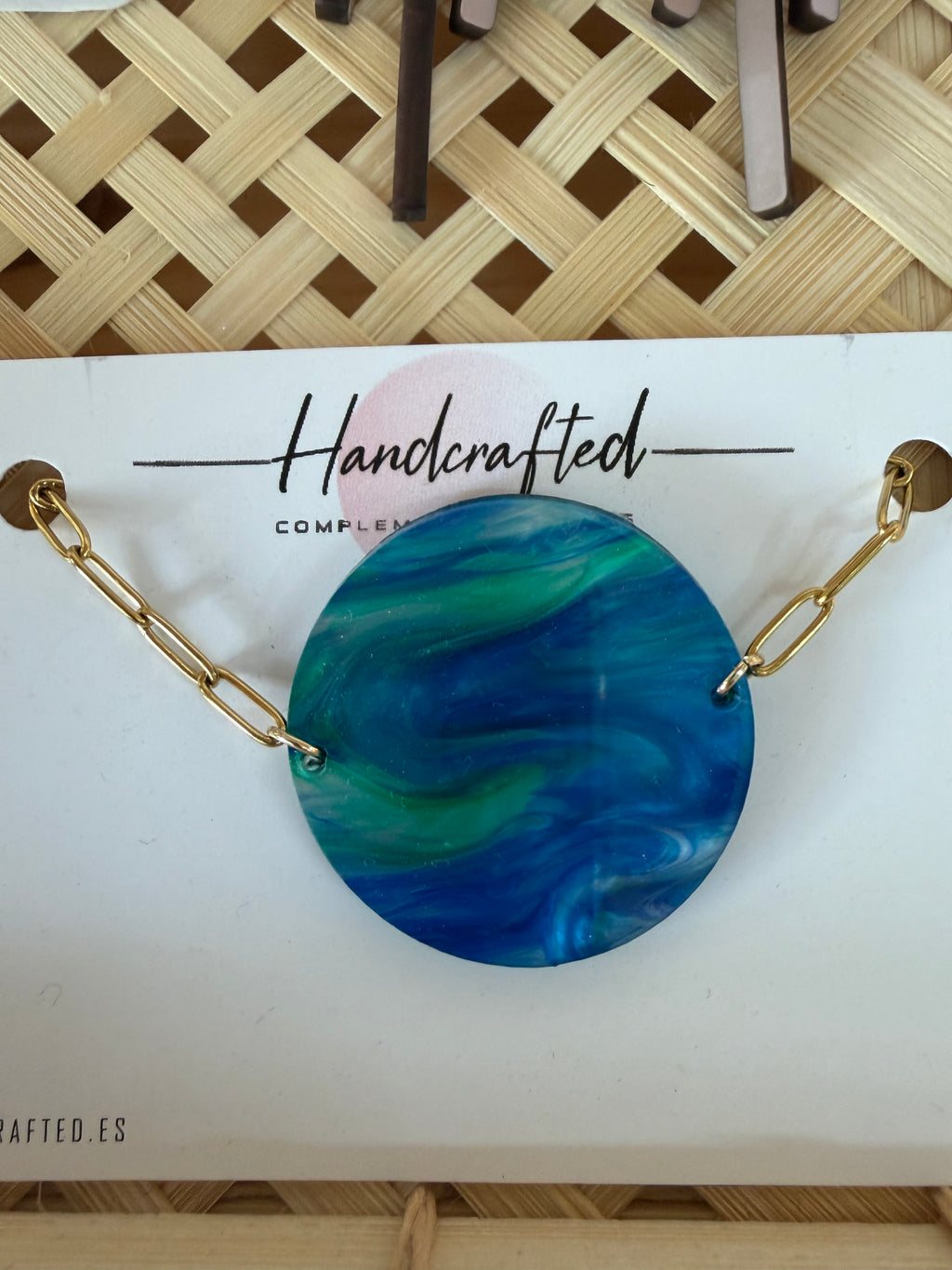 PULSERA ACERO Y METACRILATO