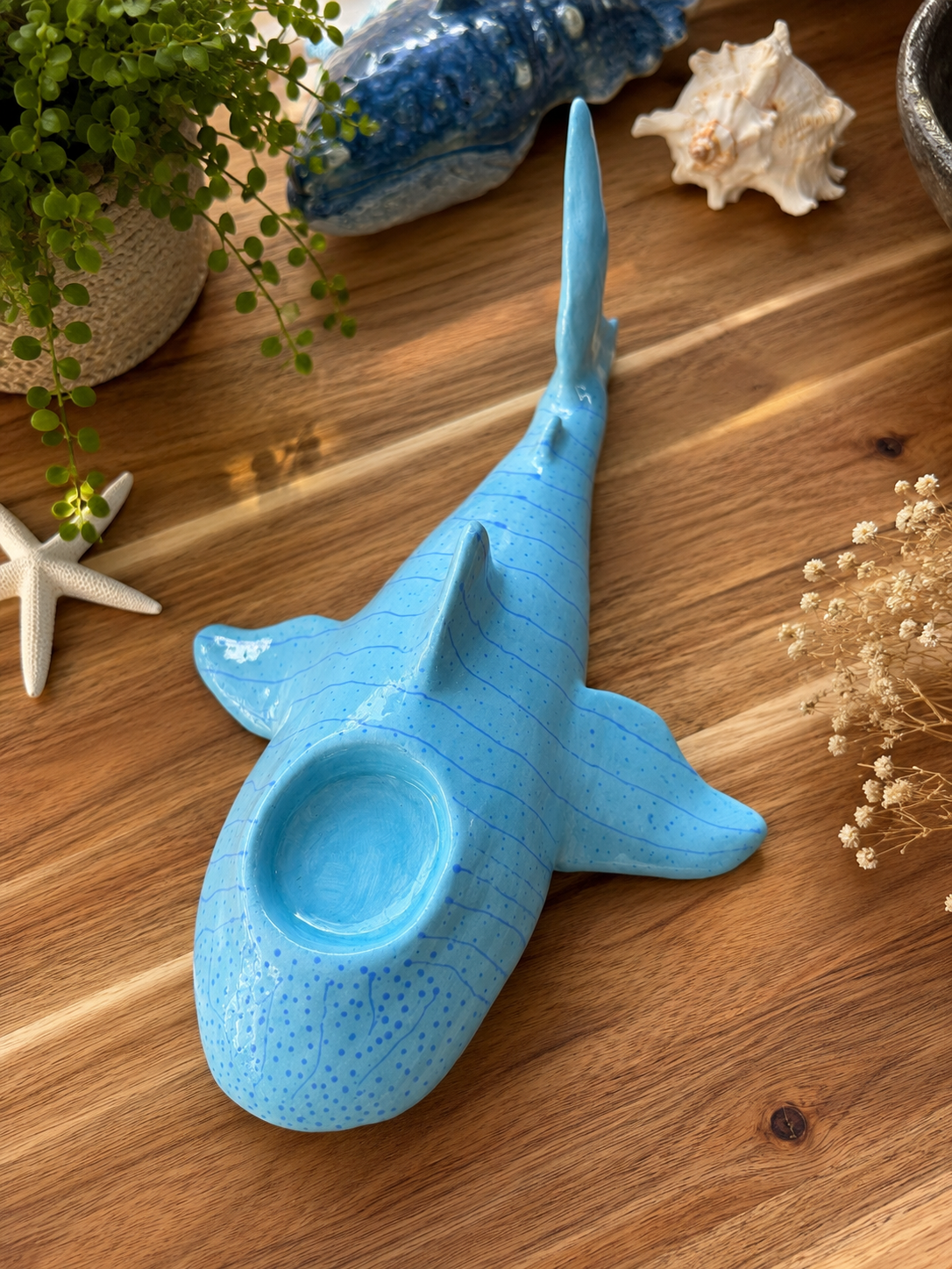 PORTAVELA ARTESANAL BALLENA