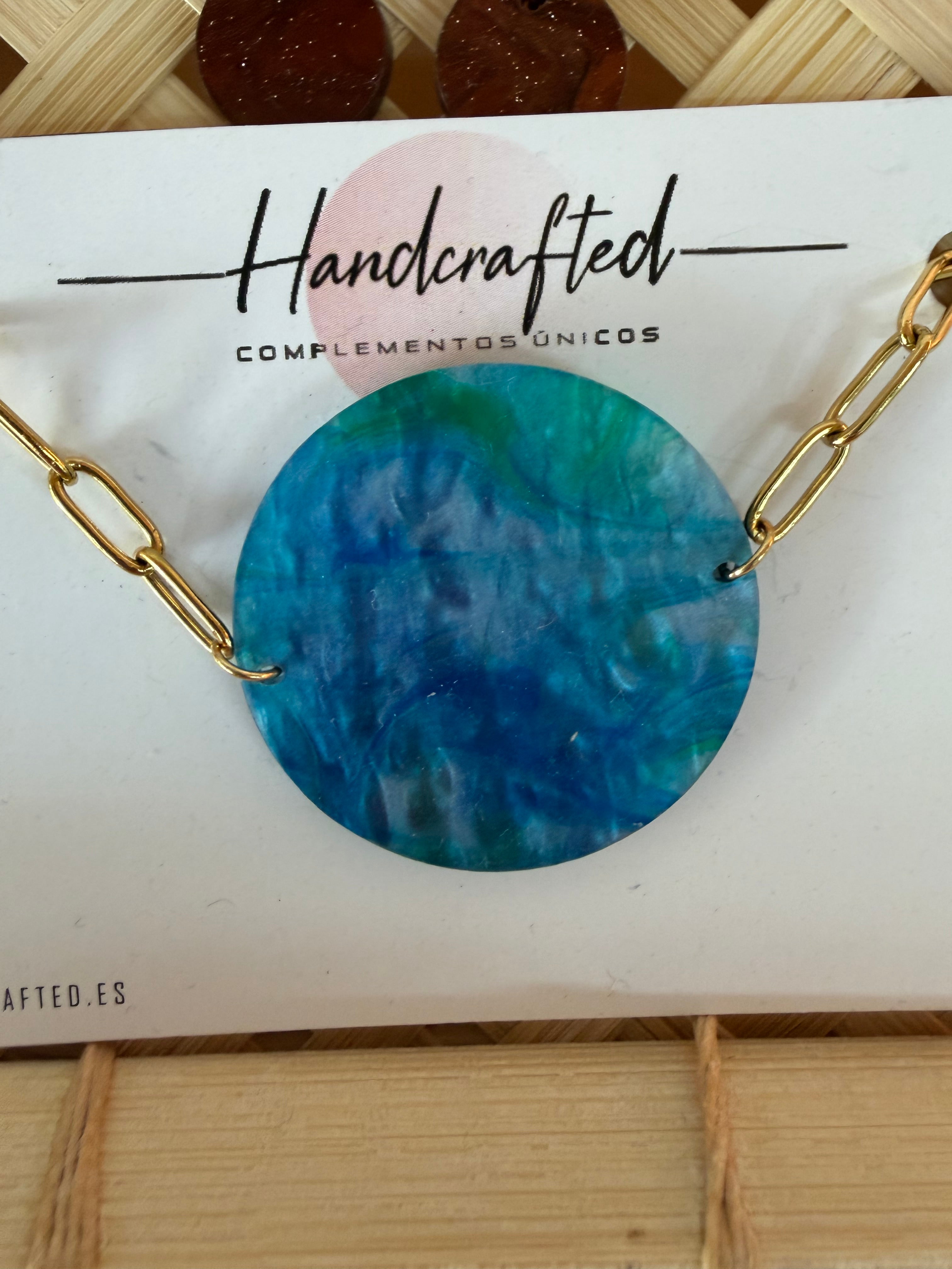 PULSERA ACERO Y METACRILATO
