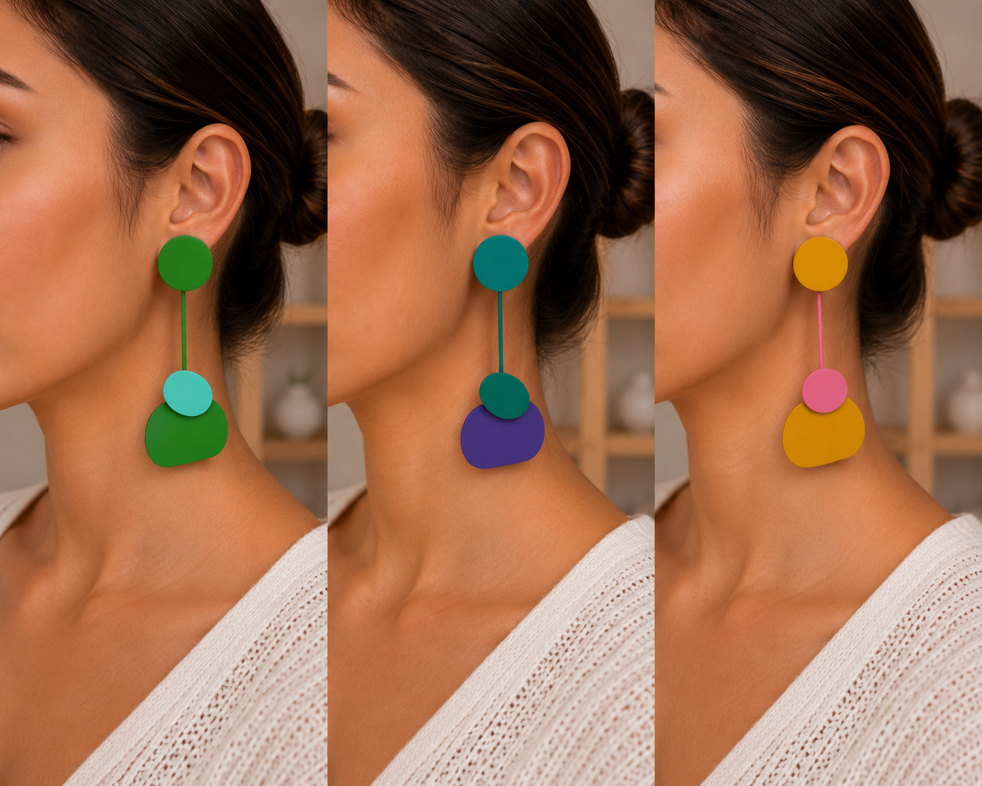 PENDIENTES ARTESANOS MALAMATA