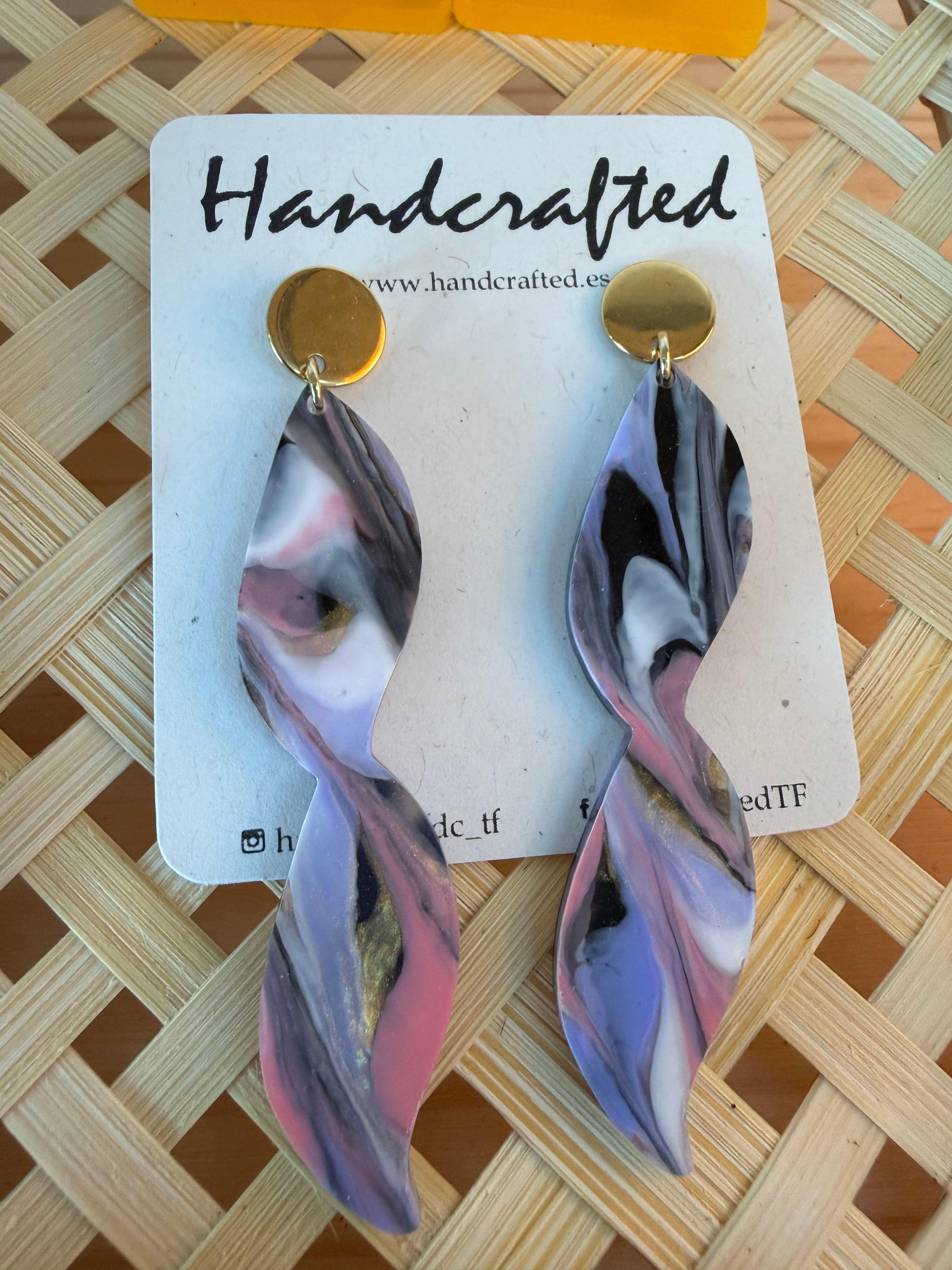 PENDIENTES DE METACRILATO