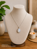 COLLAR PLATA PIEDRA LUNA