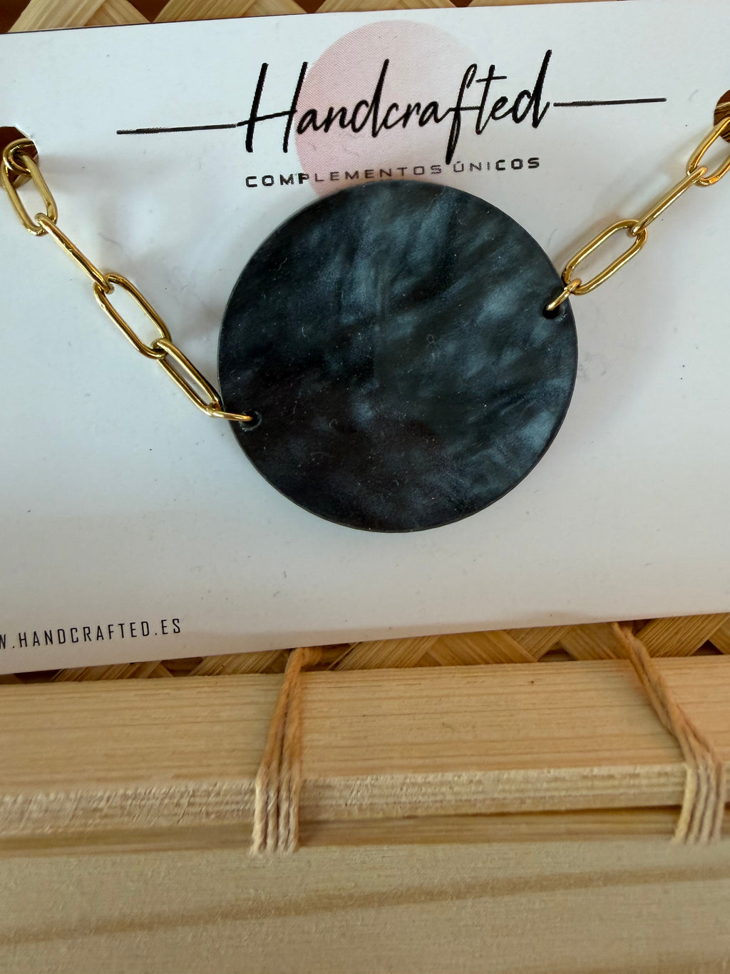 PULSERA ACERO Y METACRILATO