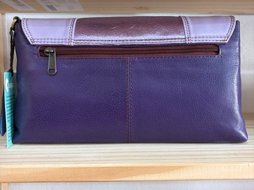 BOLSO ARTESANAL GUARAZOCA AZUL VIOLETA