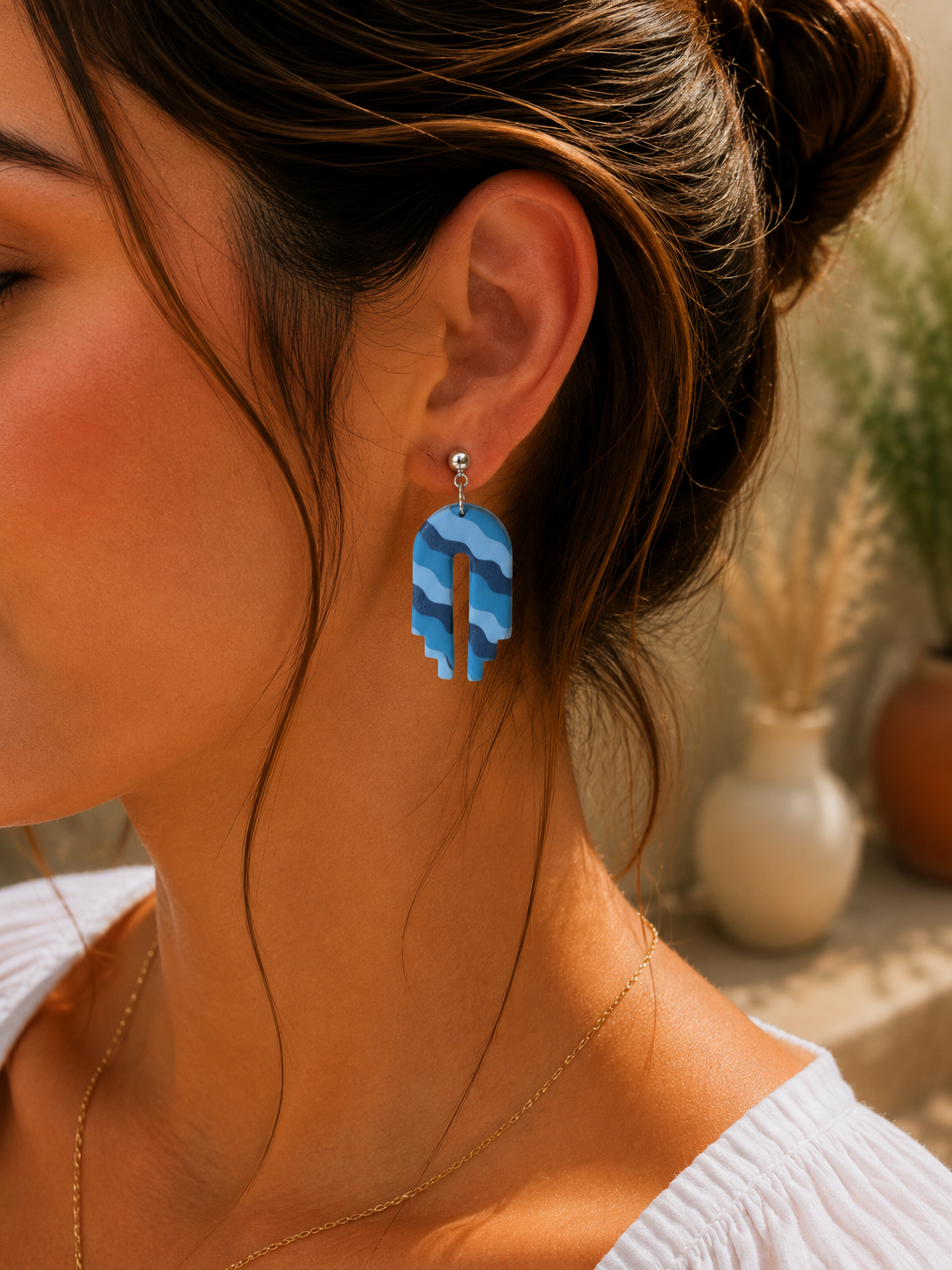 PENDIENTES ARTESANALES DE ARCILLA POLIMERICA
