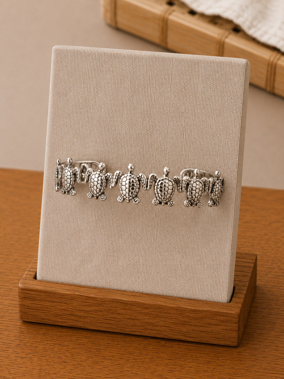 BRAZALETE ACERO TORTUGAS