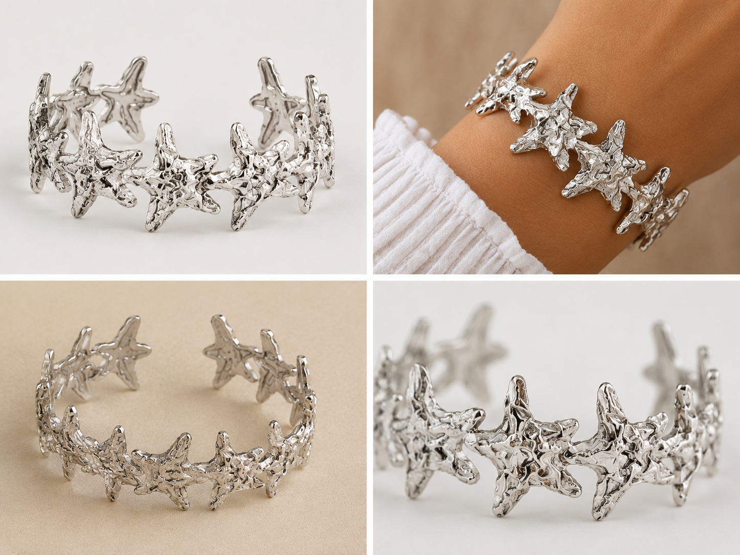 BRAZALETE ACERO  ESTRELLA LABRADA