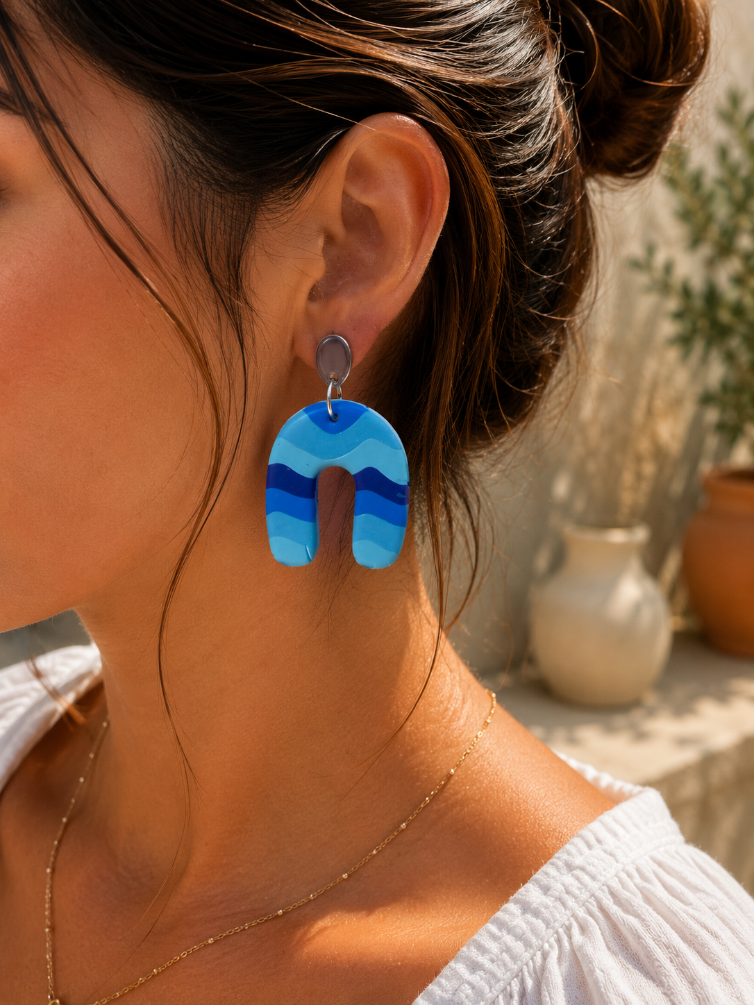 PENDIENTES ARTESANALES DE ARCILLA POLIMERICA