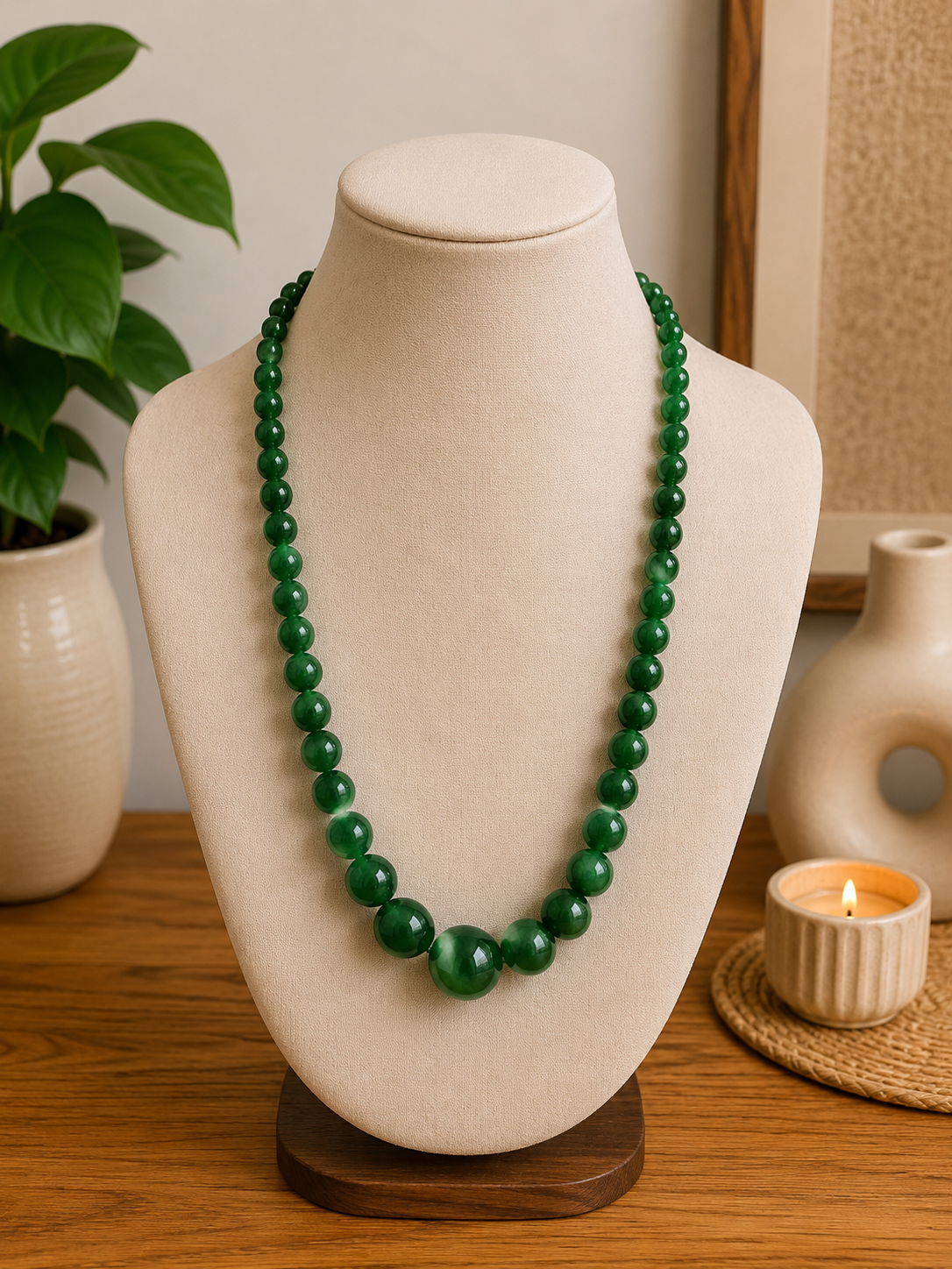 COLLAR JADE VERDE