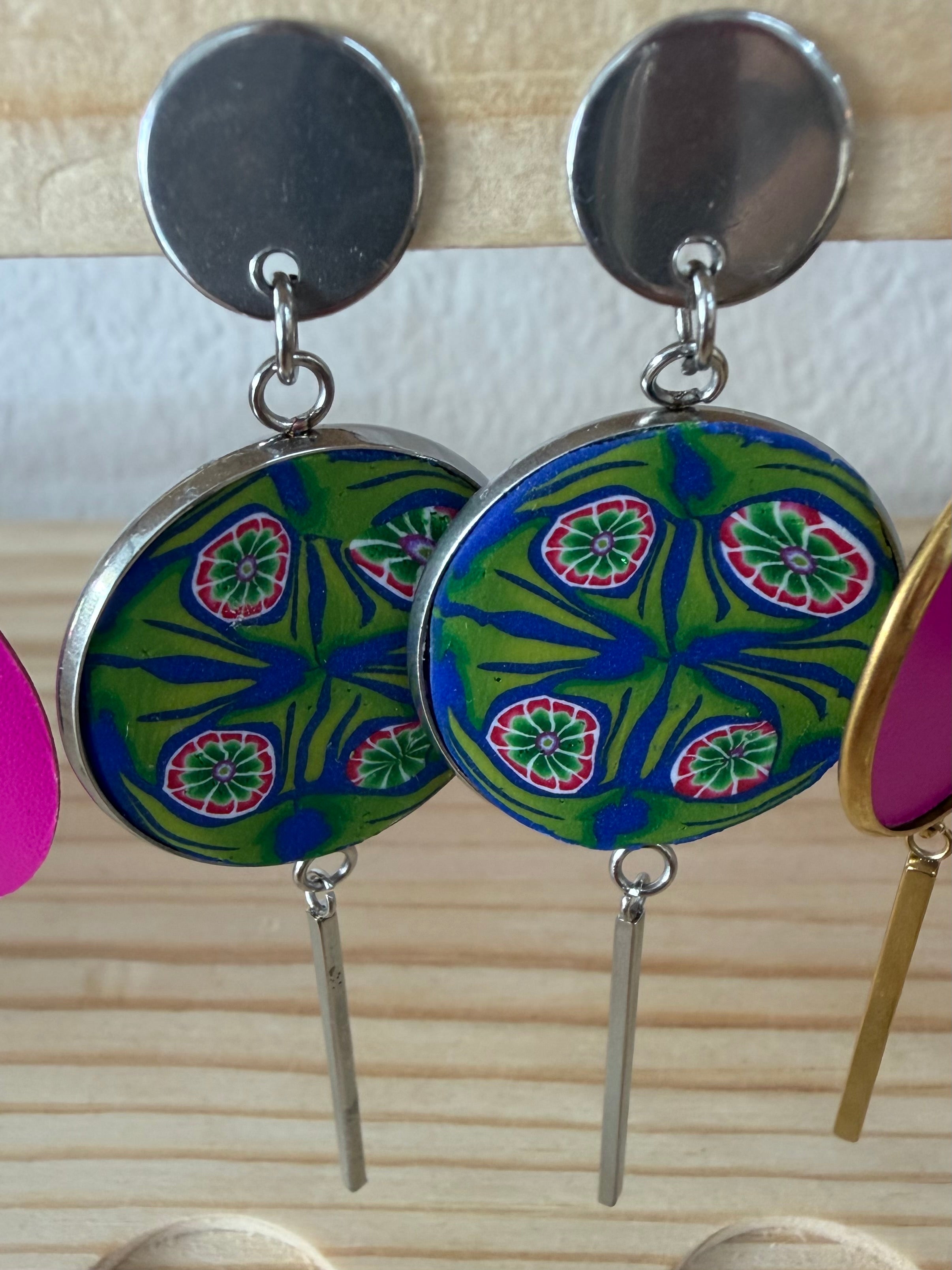 PENDIENTES ACERO Y ARCILLA