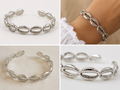 BRAZALETE ACERO CARACOLILLO