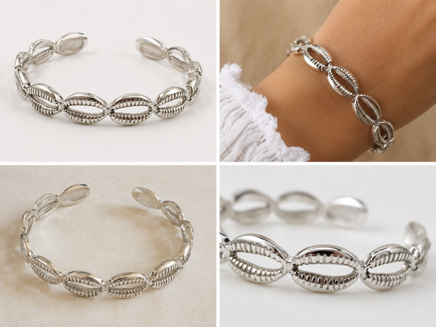 BRAZALETE ACERO CARACOLILLO