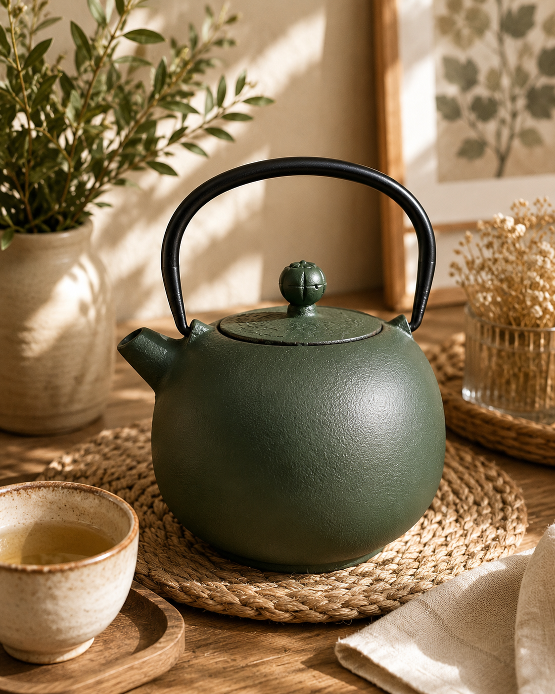 TETERA HIERRO FUNDIDO VERDE
