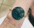 PULSERA ACERO Y METACRILATO