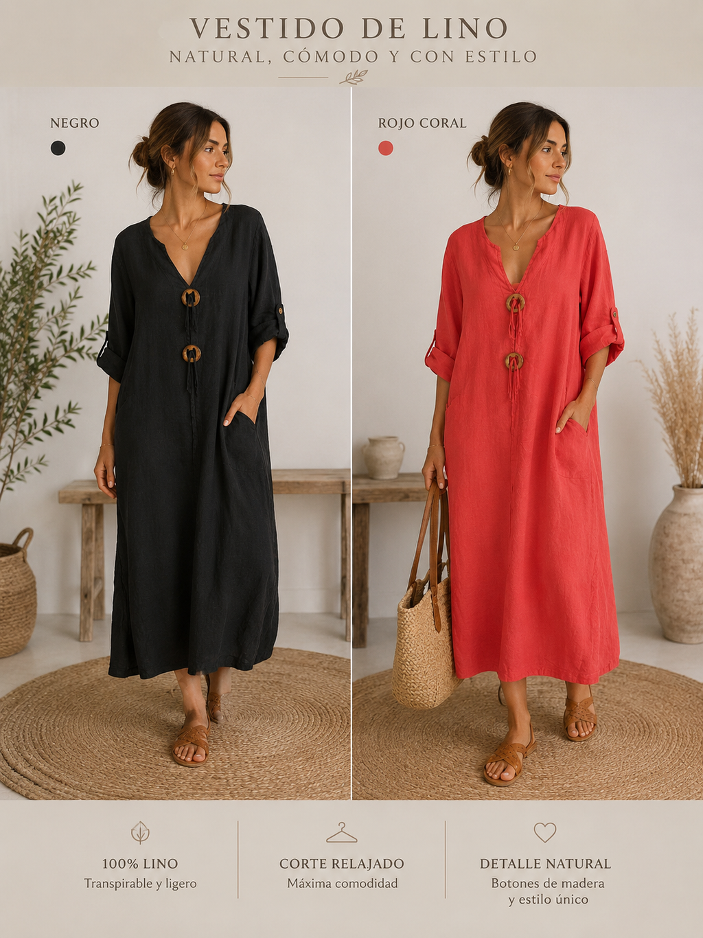 VESTIDO LINO