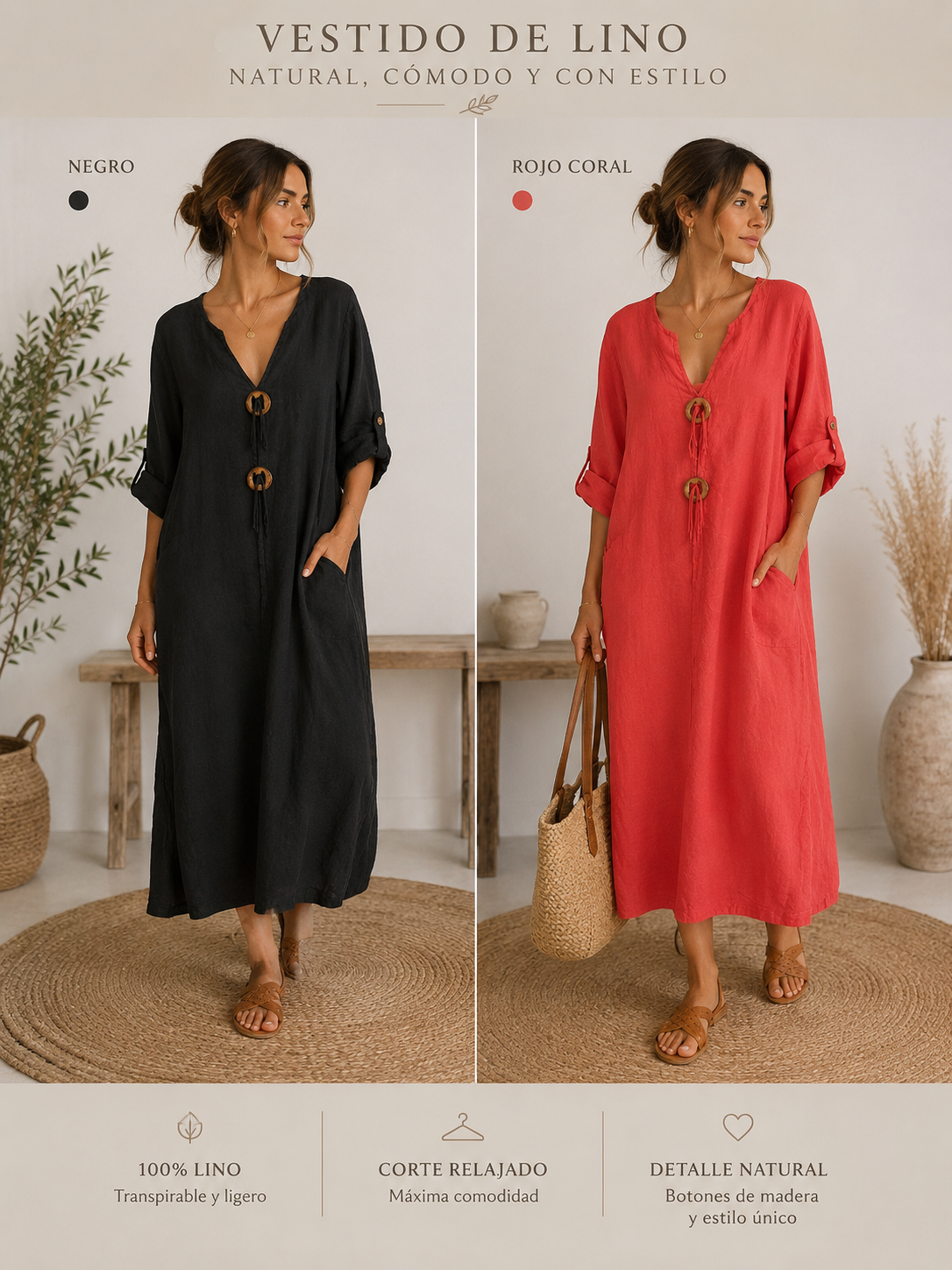 VESTIDO LINO