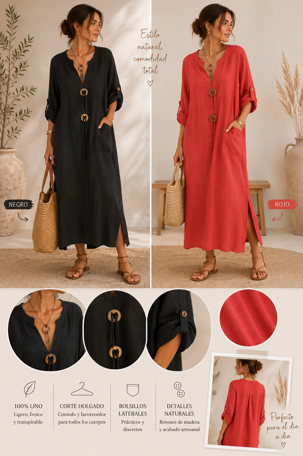 VESTIDO LINO