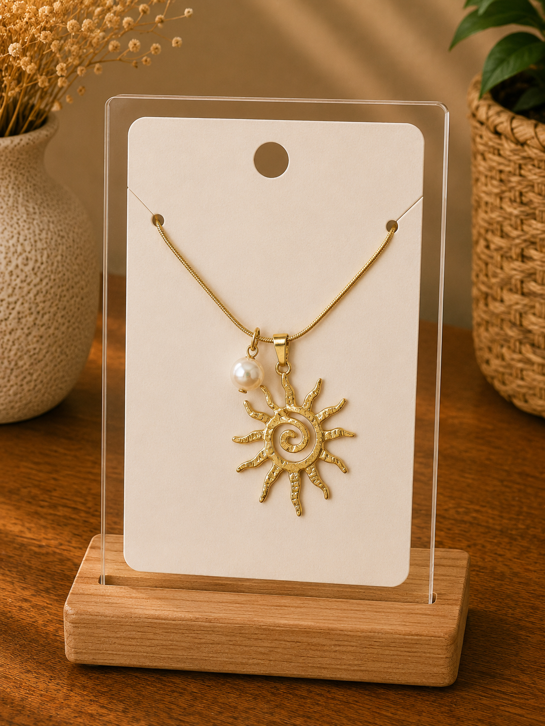CADENA PERLA Y SOL