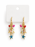 PENDIENTES ACERO CASCADA MARINA