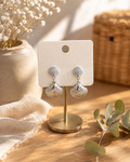 PENDIENTES ACERO CONCHA